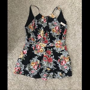 Lucy Love- Black Floral Romper